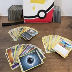 Huge Lot Pokemon Cards Used 430+ Random With Case - Image 5