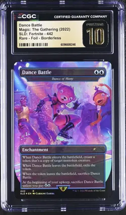 DANCE OF MANY Secret Lair Foil Fortnite Dance Battle CGC Pristine 10 MTG - Image 1