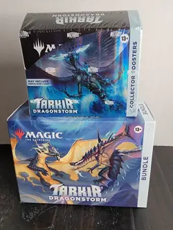 MTG Tarkir Dragonstorm Collector Booster Box + BUNDLE Sealed English - Image 1