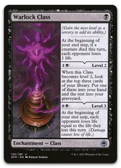 Warlock Class #125 (NM) Forgotten Realms AFR Magic MTG - Image 1