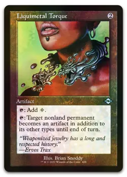 Liquimetal Torque (Retro Frame) #428 (Foil) (NM) Modern Horizons 2 MH2 Magic MTG - Image 1