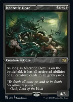 Necrotic Ooze (Foil Etched) [Double Masters 2022] Lightly Played Foil - Image 1