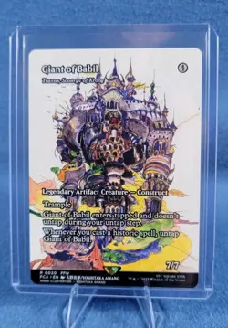 Giant of Babil Final Fantasy Mtg 020 - Traxos Scourge of Kroog (Showcase) - Image 3