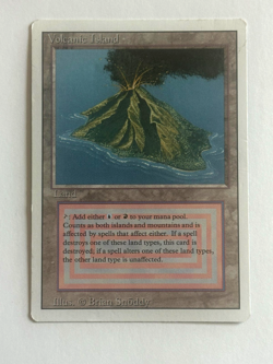 MTG Rare Volcanic Island Revised Edition - Image 1