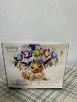 Pokemon Prismatic Evolutions Pokemon Center PC ETB Sealed New Elite Trainer Box - Image 1