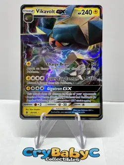 Pokemon Vikavolt GX 45/145 Guardians Rising Sun & Moon ULTRA RARE - Image 1