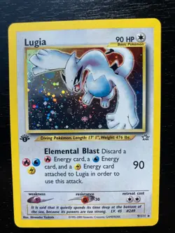 Pokemon Neo Genesis RARE 1st Edition Holo Lugia 9/111. Excellent/Near-Mint Cond - Image 1