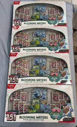 Pokemon Blooming Waters Scarlet & Violet 151 Premium Collection SEALED Set of 4 - Image 1
