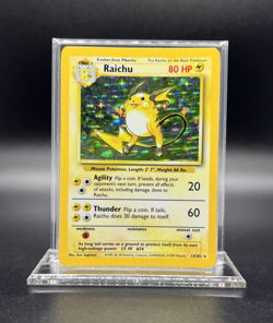 Pokemon Raichu 014/102 Base Set Holo - NEAR MINT - Image 1