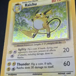 Pokemon Raichu 014/102 Base Set Holo - NEAR MINT - Image 4