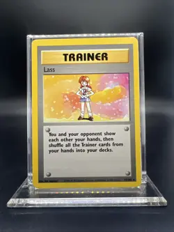 Pokemon Lass 075/102 Base Set Rare Non Holo - NEAR MINT - Image 1