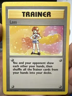 Pokemon Lass 075/102 Base Set Rare Non Holo - NEAR MINT - Image 4