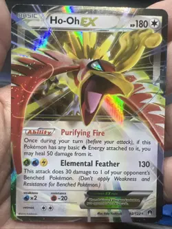 Pokemon Ho-Oh EX 92/122 XY Breakpoint Holo - LIGHT PLAY - Image 4