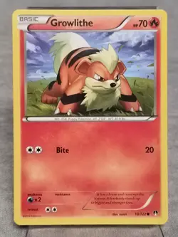 GROWLITHE 10/122 2016 Pokemon XY Breakpoint TCG - Image 1