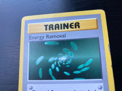 Pokemon Base Set 1st Ed Shadowless Trainer Energy Removal 92/102 VG/Played Cond. - Image 2