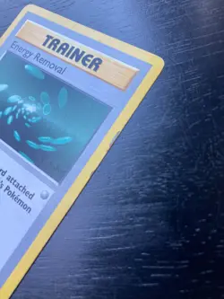 Pokemon Base Set 1st Ed Shadowless Trainer Energy Removal 92/102 VG/Played Cond. - Image 3