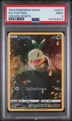 2023 Pokemon Sword And Shield Crown Zenith Turtwig #GG31 PSA 9 - Image 1