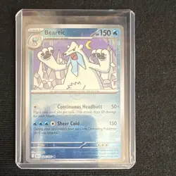 Pokemon Beartic Sv: Black Bolt 026/086 Rare Holo Master Ball HP 150 2025 EN - Image 1
