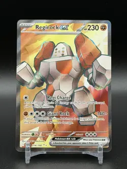 2025 Pokemon Regirock EX Destined Rivals Ultra Rare #214/182 - Image 1