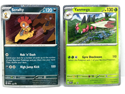Yanmega SVP 187 Scrafty SVP 188 Pokemon TCG Journey Together Black Star Promos - Image 1