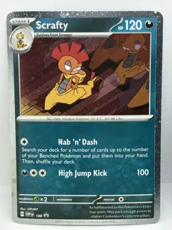 Yanmega SVP 187 Scrafty SVP 188 Pokemon TCG Journey Together Black Star Promos - Image 3