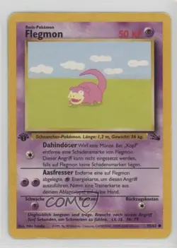Slowpoke German 1st Ed. Pokemon Fossil #55 1999 - Image 1