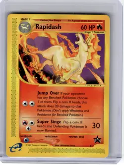 2002 Pokemon—Rapidash #51 Wizard of the Coast—Black Star Promo Non-Holo - Image 1