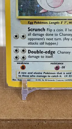 Pokemon TCG Chansey 003/102 Base Set Holo - Image 3