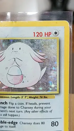 Pokemon TCG Chansey 003/102 Base Set Holo - Image 5