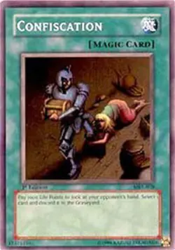 Yugioh! MP Confiscation - MRL-038 - Super Rare - Unlimited Edition Moderately Pl - Image 1