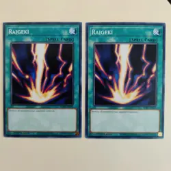 2x Yugioh! Raigeki SDBT-EN025 Common 1st Ed NM - Image 2
