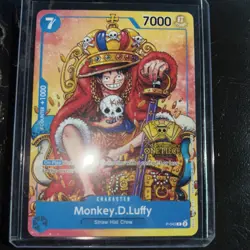 Monkey D. Luffy P-043 (2nd Anniversary Stamped Promo) One Piece TCG English NM - Image 1
