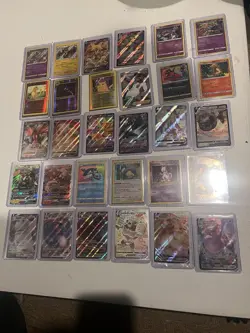 Pokemon TCG Official Lot of 30 Cards Ultra Rare GX EX v or Black - Image 1