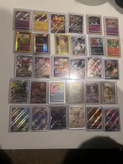 Pokemon TCG Official Lot of 30 Cards Ultra Rare GX EX v or Black - Image 2