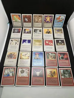 Vintage MTG Card Lot 25pc Magic The Gathering Revised White Border 90s #3 - Image 1