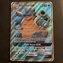 Pokemon TCG Blastoise GX SM189 Jumbo Cards Promo Oversized Holo Rare - Image 1