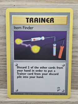 Item Finder 103/130 Base Set 2 Pokemon Card TCG Normal Rare (123) - Image 1