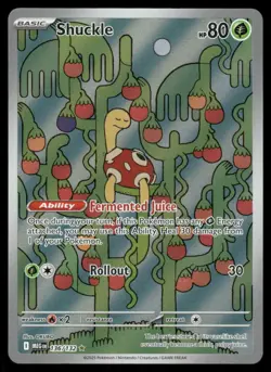 Pokemon Cards Shuckle 136/132 Mega Evolution Illustration Rare NM - Image 1