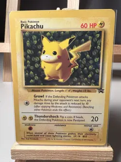 Pokemon Pikachu Card #1 Black Star Rare Promo WOTC Vintage NM - Image 3
