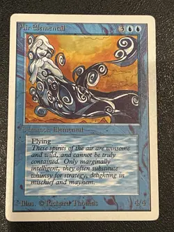 Air Elemental Unlimited MTG Unlimited Magic the Gathering Blue Creature Uncommon - Image 1