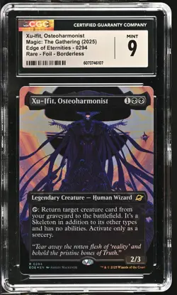 XU-IFIT, OSTEOHARMONIST Edge of Eternities Borderless Foil Rare CGC 9 MTG - Image 1