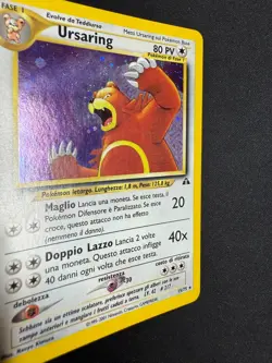 Pokemon Ursaring 15/75 Neo Discovery Rara Holo Unlimited Wizards ITA Vintage - Image 3