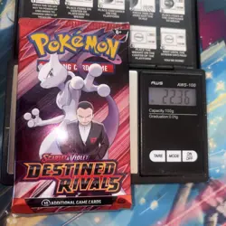 Heavy 22.36g Pokemon Sealed Destined Rivals Booster Pack - Image 1