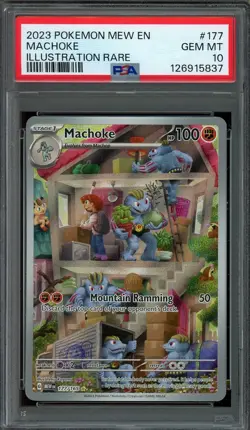 Machoke Pokemon 2023 S&V 151 Illustration Rare #177 PSA 10 GEM MT - Image 1