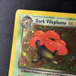 Dark Vileplume 13/82 WOTC Team Rocket Holo Rare Pokemon Card DMG - Image 2