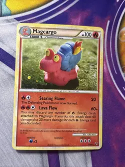 Pokemon TCG Magcargo 6/90 Rare Holo HGSS Undaunted - Image 1