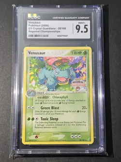 Pokemon CGC 9.5 Venusaur - (Regional Championships) EX Crystal Guardians 28/100 - Image 1
