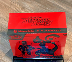 Pokemon Destined Rivals Pokemon Center Exclusive ETB NEW SEALED (1x) - Image 2