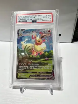 2021 POKEMON SWSH BLACK STAR PROMO #180 FULL ART/FLAREON VMAX PSA 10 - Image 1