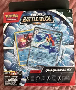 Pokemon TCG Deluxe Battle Deck Quaquaval EX W/ Radiant Greninja NEW/SEALED - Image 1